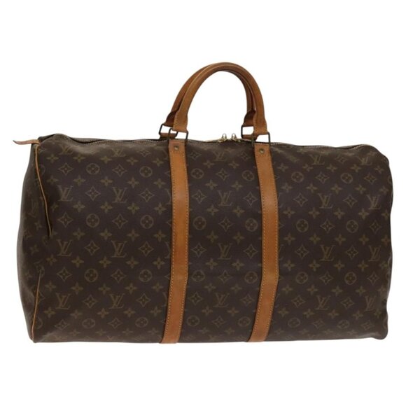 LOUIS VUITTON Monogram Keepall 55 Boston Bag M41424 LV Auth 137090 - Picture 1 of 16